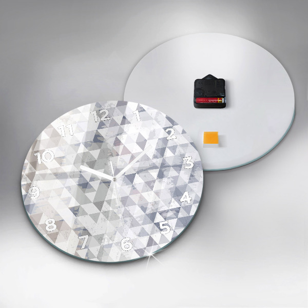 Zegar okrągły Wzór geometryczny