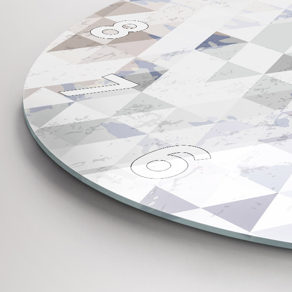 Zegar okrągły Wzór geometryczny