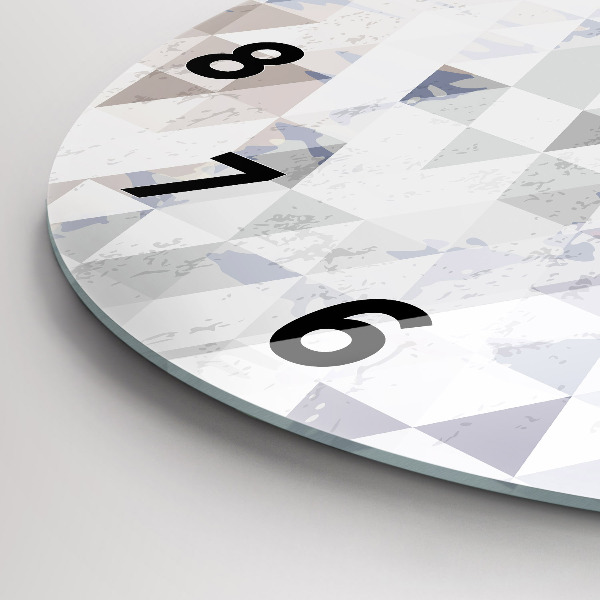 Zegar okrągły Wzór geometryczny