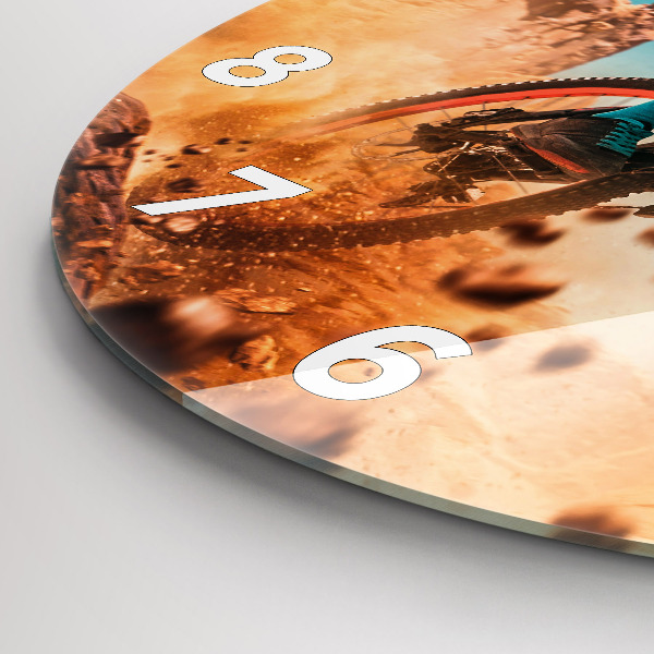 Zegar okrągły Kaskader i adrenalina