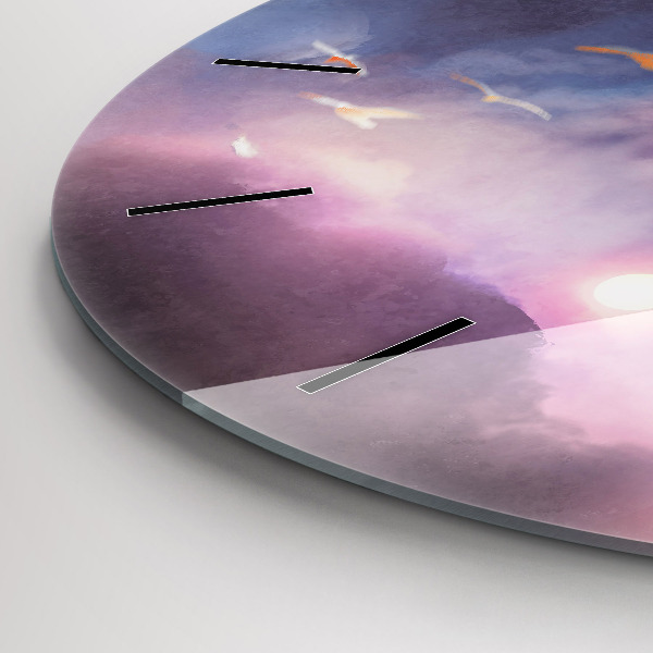 Zegar okrągły Chłopiec ze skrzydłami