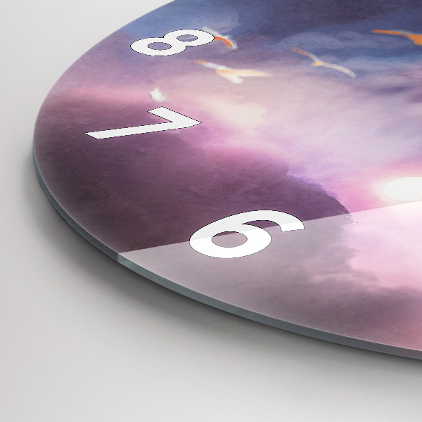 Zegar okrągły Chłopiec ze skrzydłami