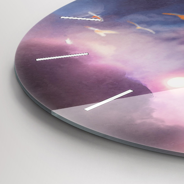 Zegar okrągły Chłopiec ze skrzydłami