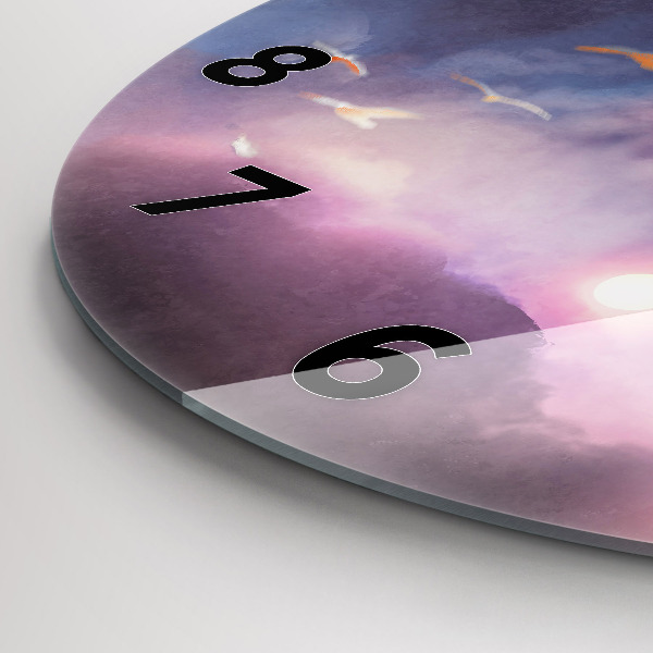 Zegar okrągły Chłopiec ze skrzydłami