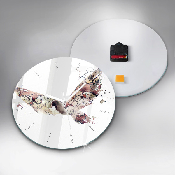 Zegar okrągły Abstrakcyjny widok