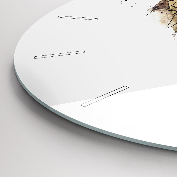 Zegar okrągły Abstrakcyjny widok