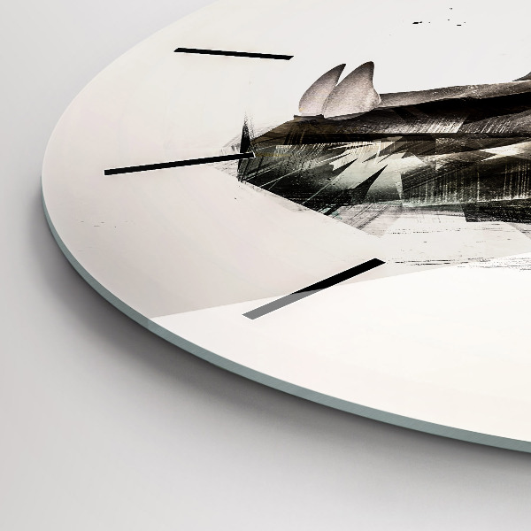 Zegar okrągły malowany portret tygrysa