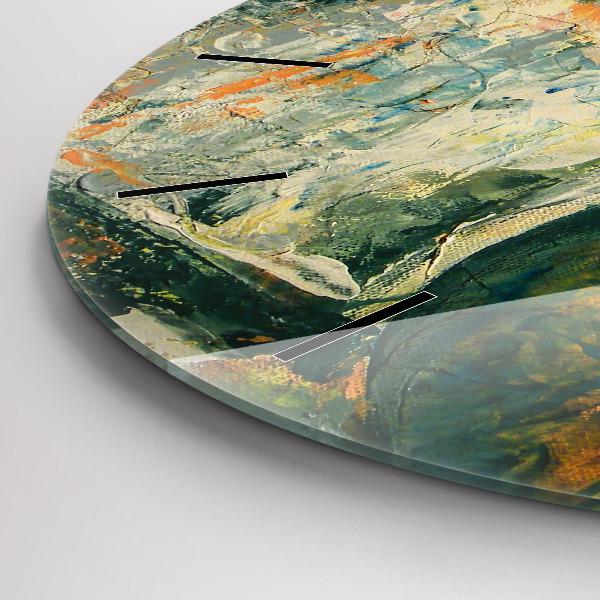 Zegar ścienny okrągły Malowana postura słonia