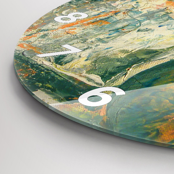 Zegar ścienny okrągły Malowana postura słonia