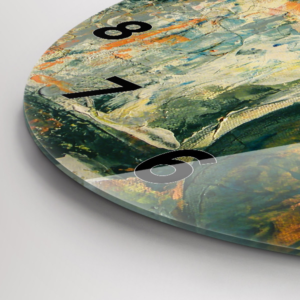 Zegar ścienny okrągły Malowana postura słonia