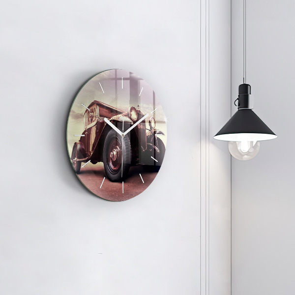Zegar ścienny okrągły Samochód w stylu Vintage
