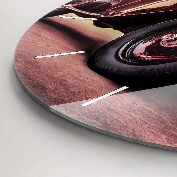 Zegar ścienny okrągły Samochód w stylu Vintage