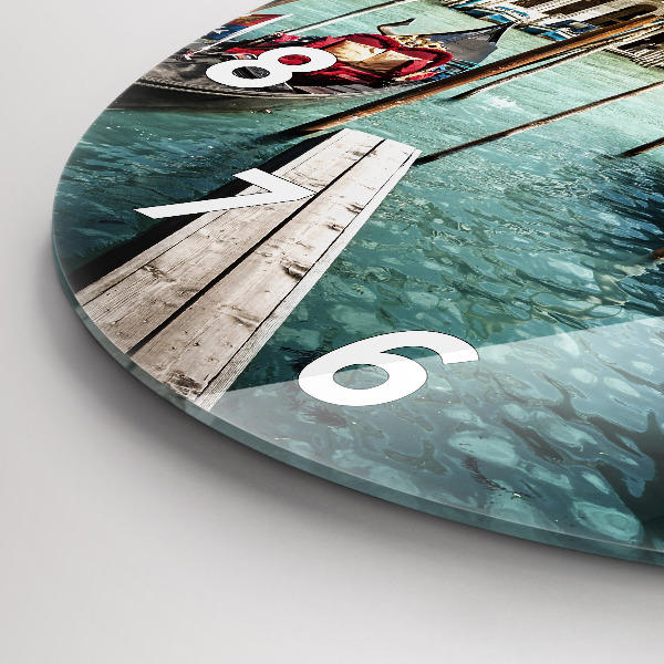 Zegar ścienny okrągły Gondole Wenecja Włochy