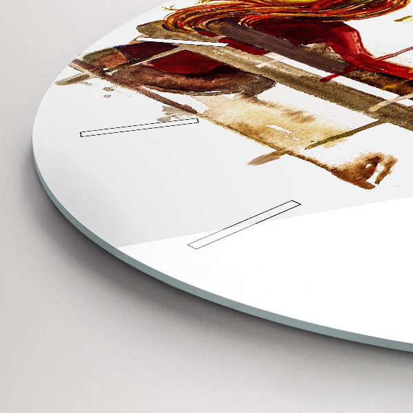 Zegar ścienny okrągły Jesienny Krajobraz