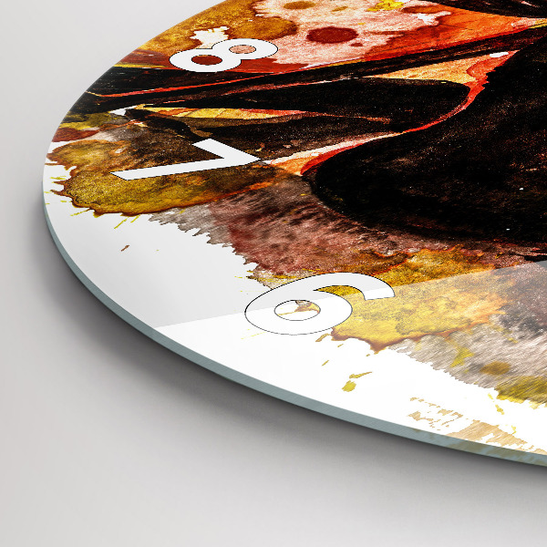 Zegar ścienny okrągły Miłość i zakochana para