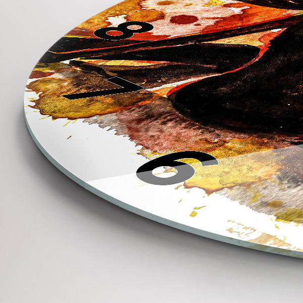 Zegar ścienny okrągły Miłość i zakochana para