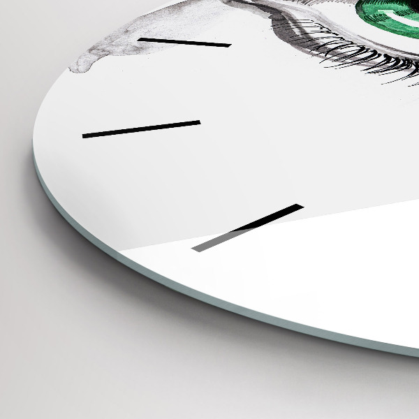 Zegar ścienny okrągły Abstrakcja oko człowieka