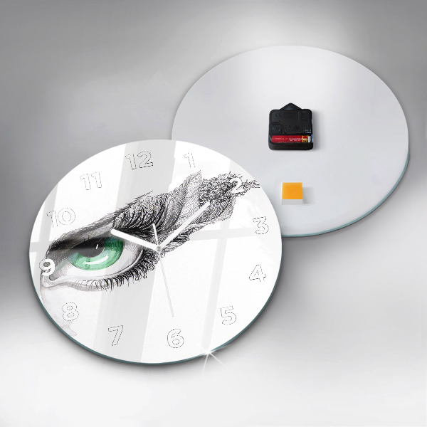 Zegar ścienny okrągły Abstrakcja oko człowieka