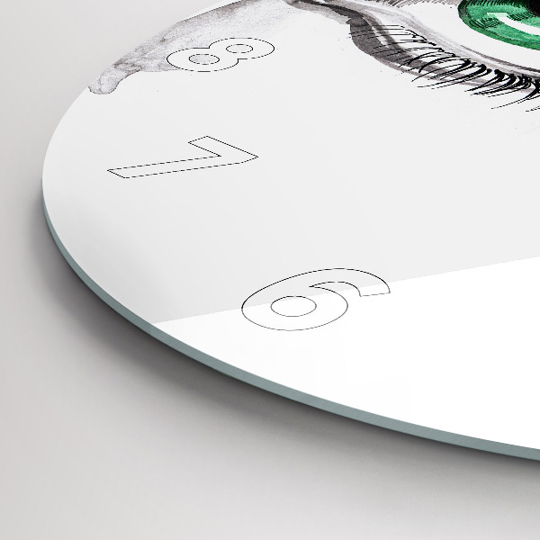 Zegar ścienny okrągły Abstrakcja oko człowieka