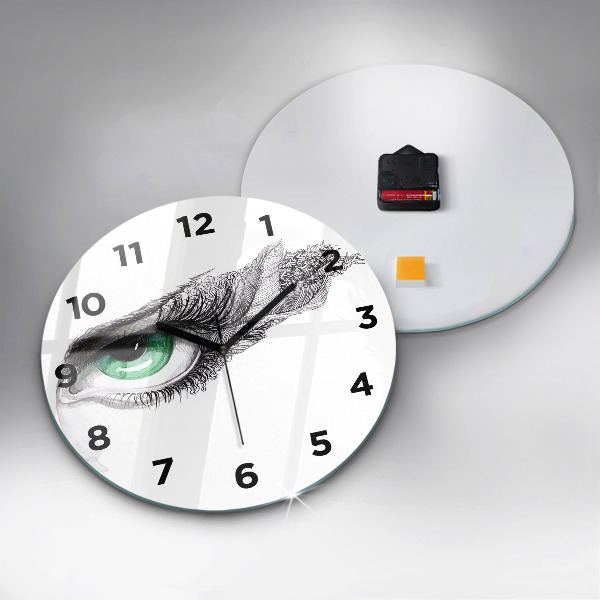 Zegar ścienny okrągły Abstrakcja oko człowieka