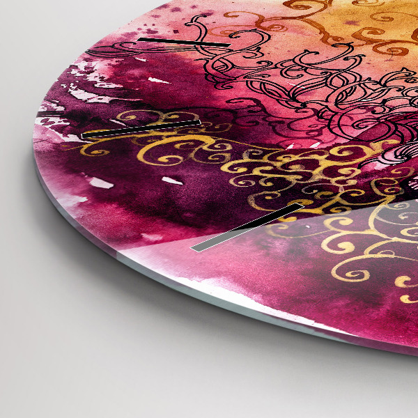 Zegar ścienny okrągły Akwarele zakochana para