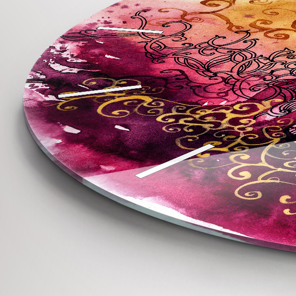 Zegar ścienny okrągły Akwarele zakochana para