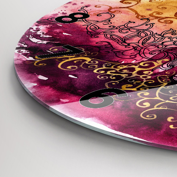 Zegar ścienny okrągły Akwarele zakochana para