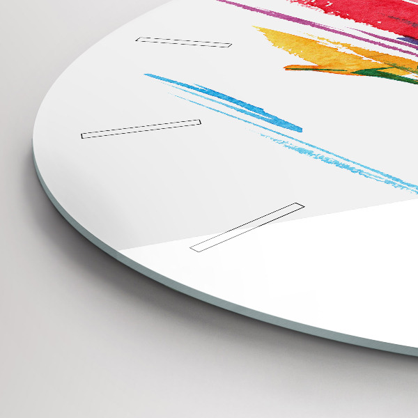 Zegar ścienny okrągły Ilustracja biegacza