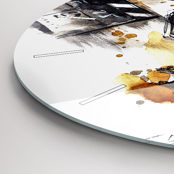 Zegar ścienny okrągły Kinematografia kamera