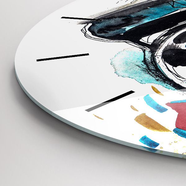 Zegar ścienny okrągły Kobieta fotograf