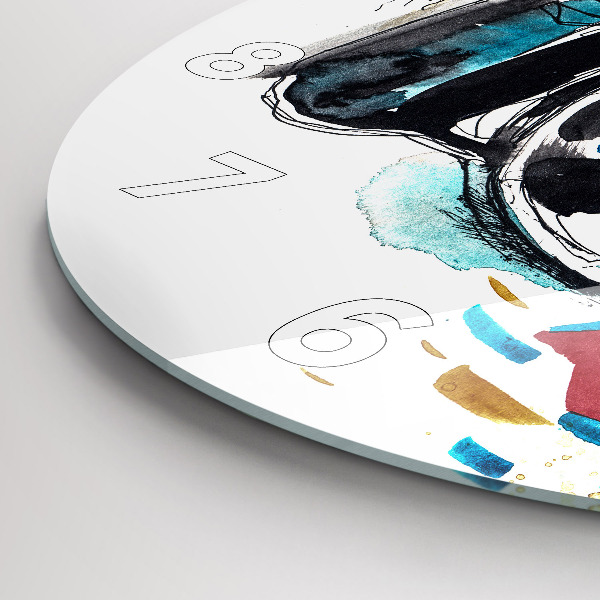 Zegar ścienny okrągły Kobieta fotograf