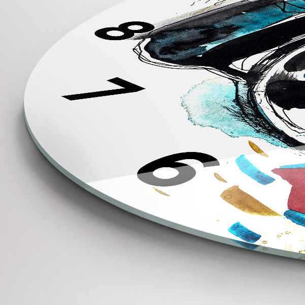 Zegar ścienny okrągły Kobieta fotograf