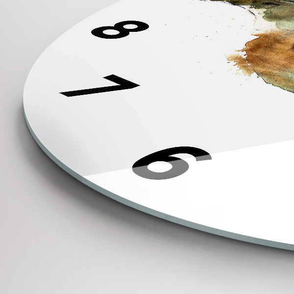 Zegar ścienny okrągły Ptak i książka