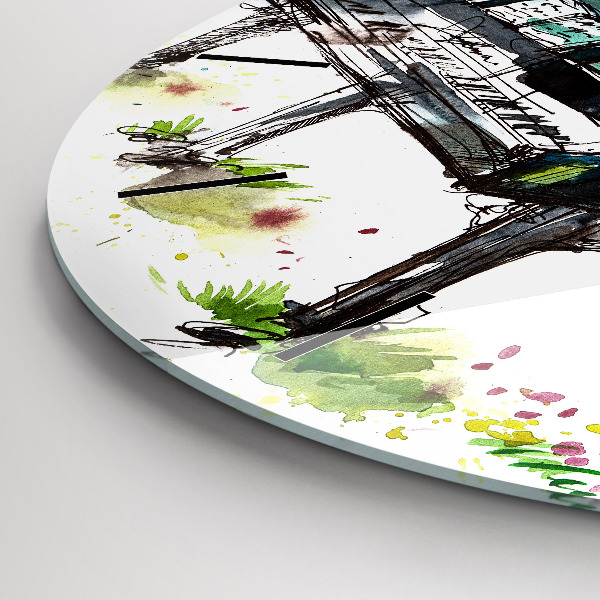 Zegar ścienny okrągły Ilustracja 4 Pory Roku