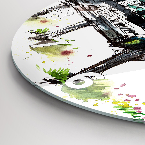 Zegar ścienny okrągły Ilustracja 4 Pory Roku