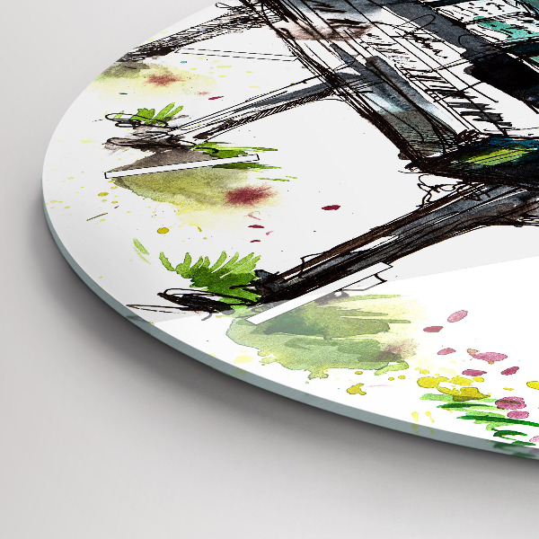 Zegar ścienny okrągły Ilustracja 4 Pory Roku