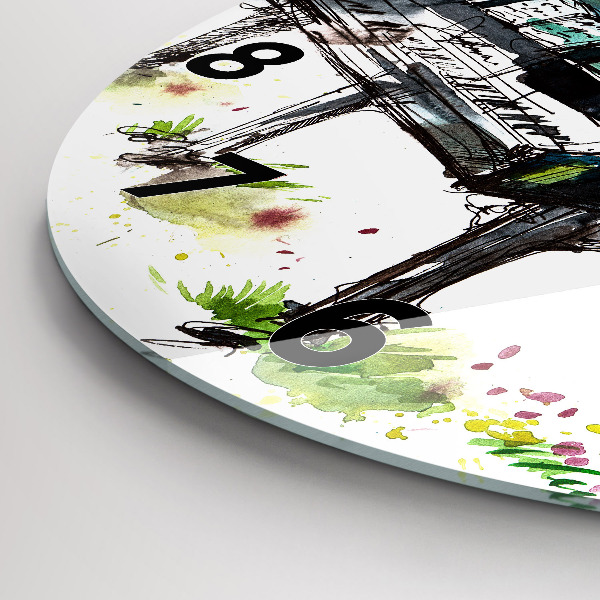 Zegar ścienny okrągły Ilustracja 4 Pory Roku