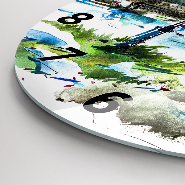 Zegar ścienny okrągły Malownicza wiosna