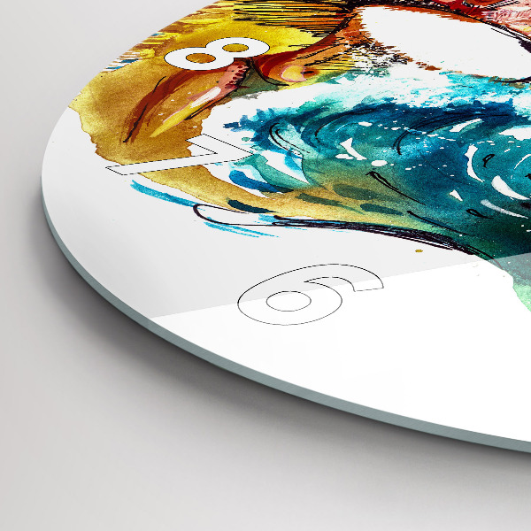 Zegar ścienny okrągły Kultura - flaga Brazylii