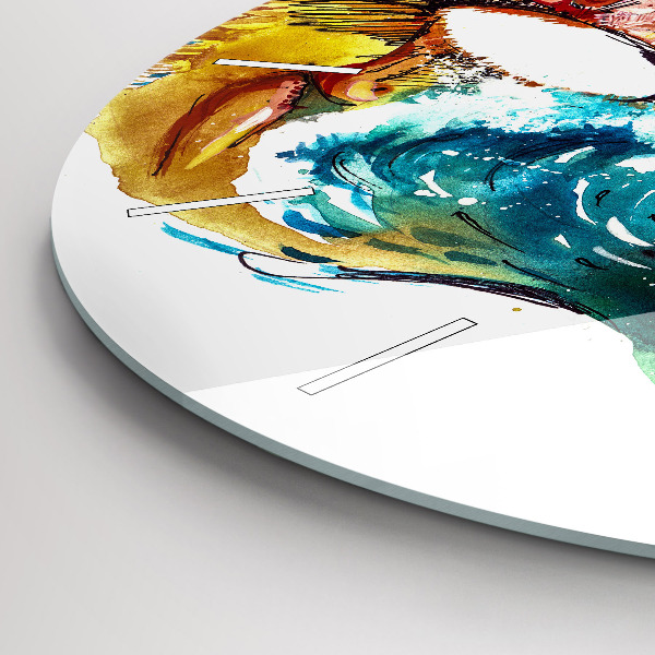 Zegar ścienny okrągły Kultura - flaga Brazylii