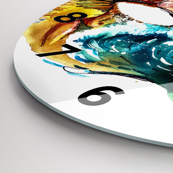 Zegar ścienny okrągły Kultura - flaga Brazylii