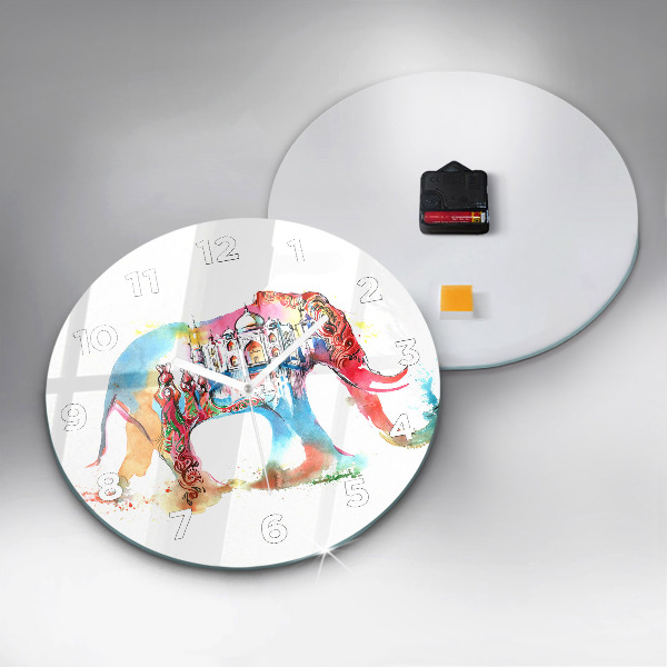 Zegar ścienny okrągły Kultura Indii