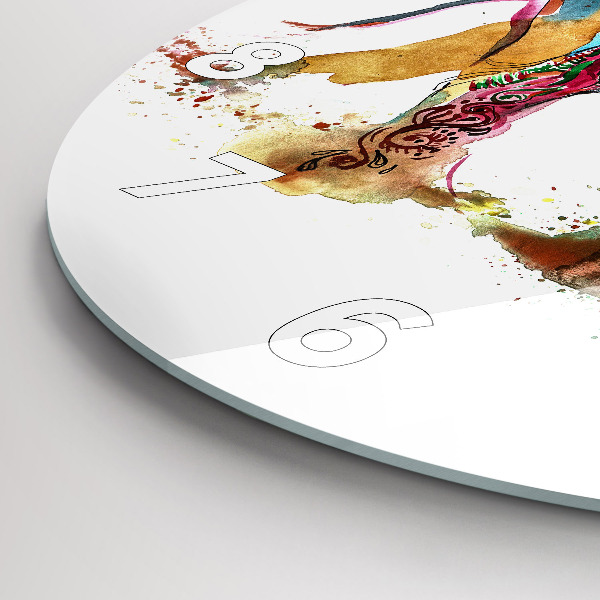 Zegar ścienny okrągły Kultura Indii