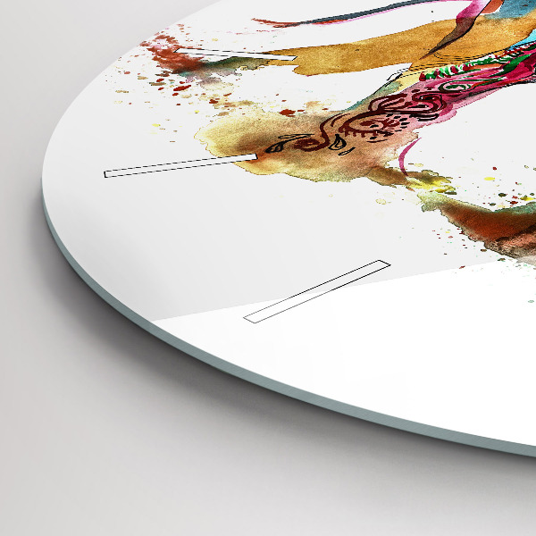 Zegar ścienny okrągły Kultura Indii