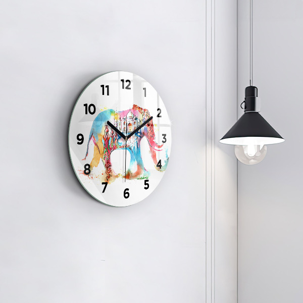 Zegar ścienny okrągły Kultura Indii