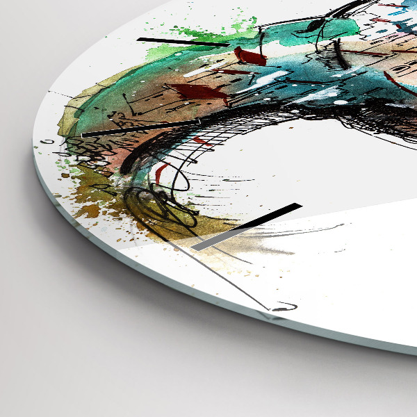 Zegar ścienny okrągły Szwajcarski zegarek