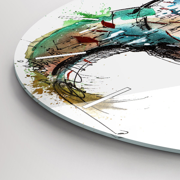 Zegar ścienny okrągły Szwajcarski zegarek