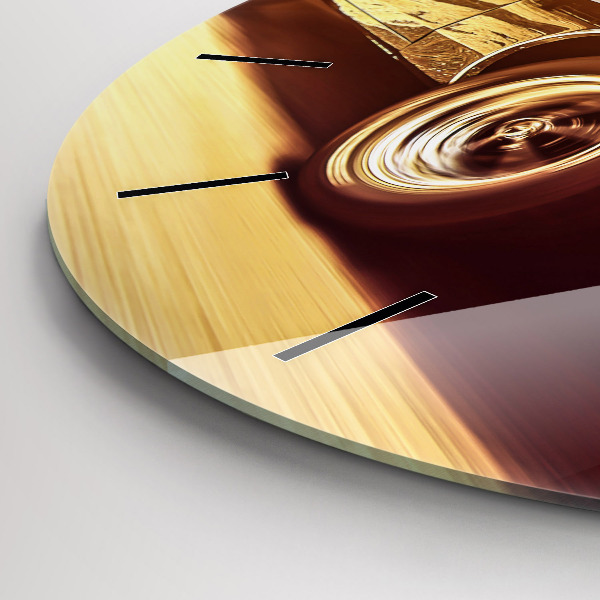 Zegar ścienny okrągły Klasyczny stary samochód