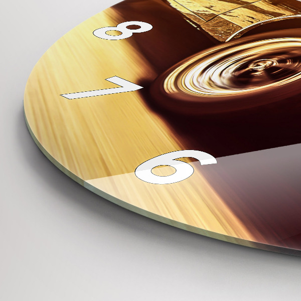 Zegar ścienny okrągły Klasyczny stary samochód