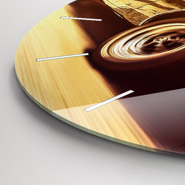 Zegar ścienny okrągły Klasyczny stary samochód